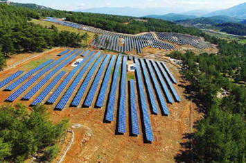 Exécution du panneau solaire Corlu (8.493,80 KWP)