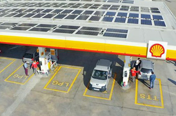 Projet de stations-service Shell (500 KWP)